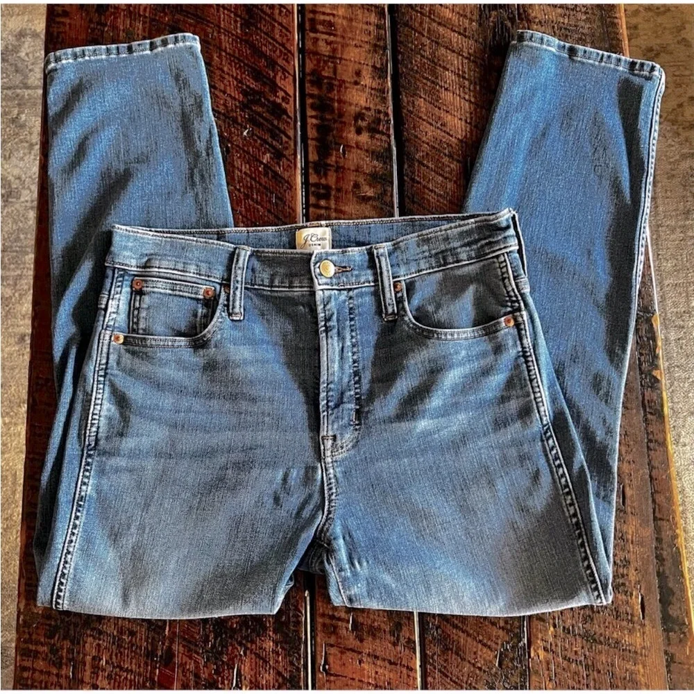 J crew Vintage high rise straight jeans size 30